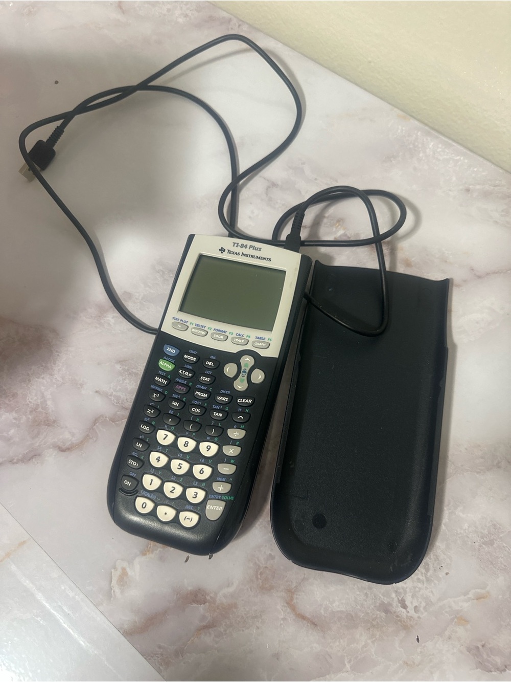 Texas Instruments TI-84 Plus Graphing Calculator Black and Gray